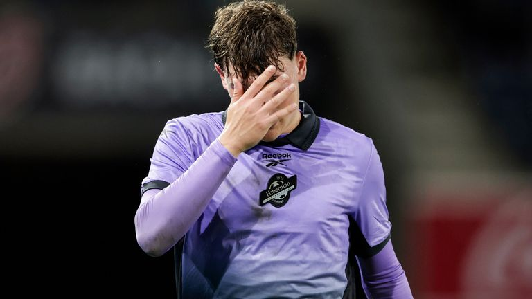 Owen Elding missed an early penalty for Hibs